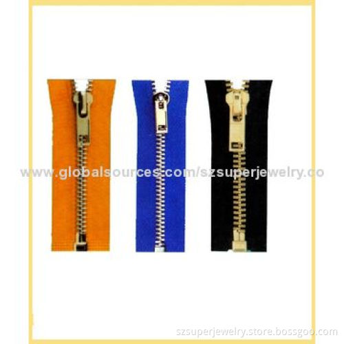 Bags close end common teeth metal zipper